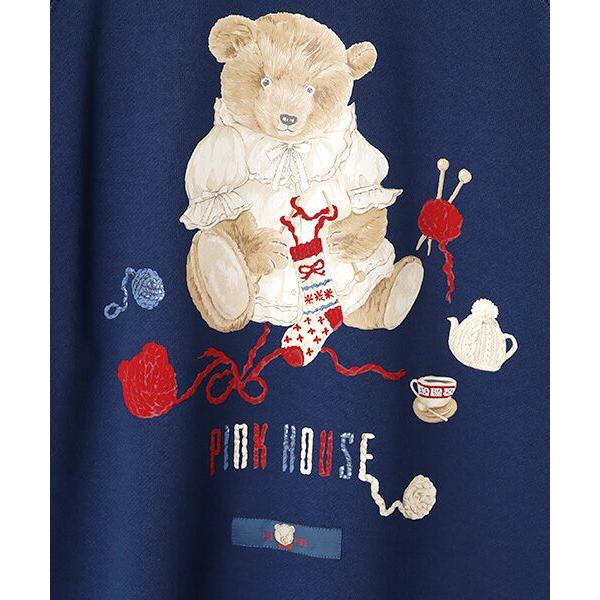 ピンクハウス　三つ子のくまの冬支度刺繍使いフードブラウス セール】 三つ子のくまの冬支度刺繍使いブラウス （シャツ・ブラウス