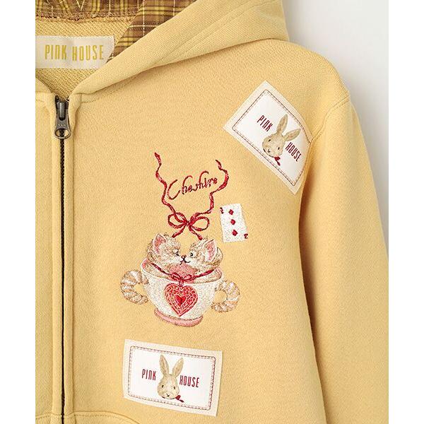 PINK HOUSE（ピンクハウス） TWINS CHESHIREワンポイント刺繍パーカー