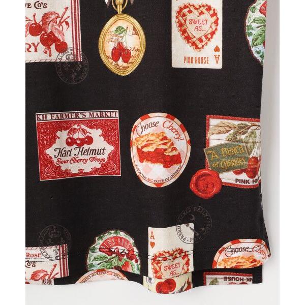 ピンクハウス♡チェリーポロシャツ新品タグ付き PINK HOUSE / ピンクハウス チェリー総柄プリントポロシャツ