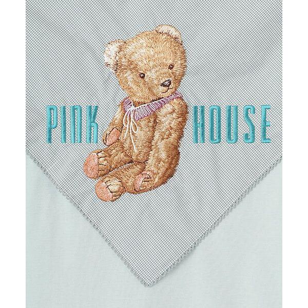PINK HOUSE / ピンクハウス クマ刺繍ストール付きカットソー ピンク くま
