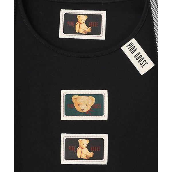 PINK HOUSE / ピンクハウス クマ刺繍ストール付きカットソー ピンク くま