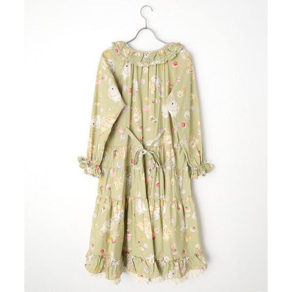 PINK HOUSE（ピンクハウス） 幸見うさぎプリントミディワンピース