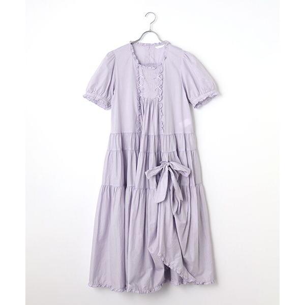 ケ*♡様 タグ付き新品未使用　ピンクハウス　たくし上げリボン付きローンタブリエ PINK HOUSE（ピンクハウス） たくし上げリボン付きローンワンピース