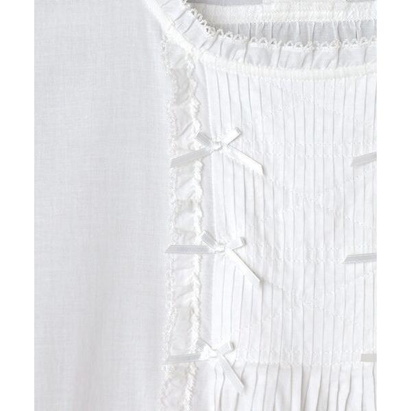 PINK HOUSE（ピンクハウス） たくし上げリボン付きローンワンピース