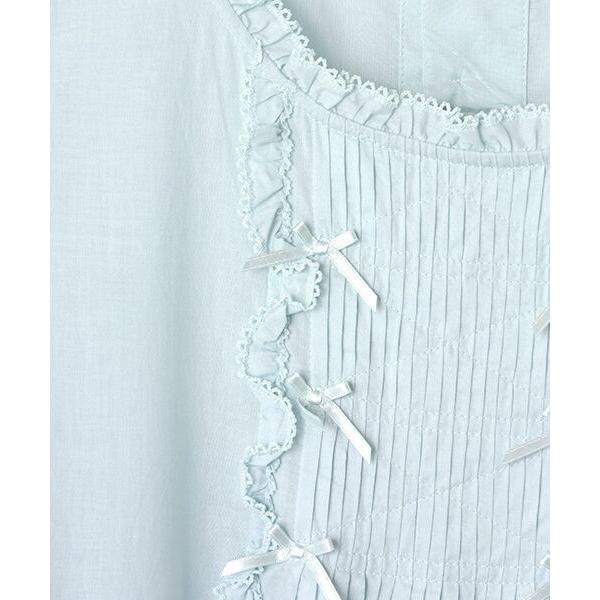 PINK HOUSE（ピンクハウス） たくし上げリボン付きローンワンピース