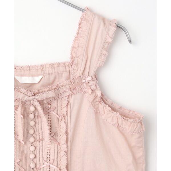 PINK HOUSE（ピンクハウス） フリル使いローンキャミソールブラウス