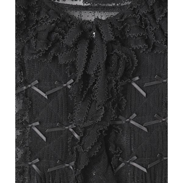 PINK HOUSE（ピンクハウス） ドットチュールオーバーブラウス