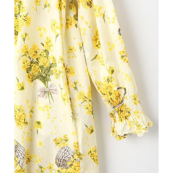 PINK HOUSE（ピンクハウス） なのはなプリントチュニックブラウス