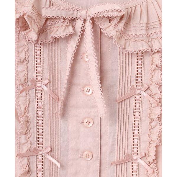 美品　PINKHOUSE ピンクハウス　ノースリーブローンチュニック PINK HOUSE（ピンクハウス） ローンチュニックブラウス : タカシマヤ