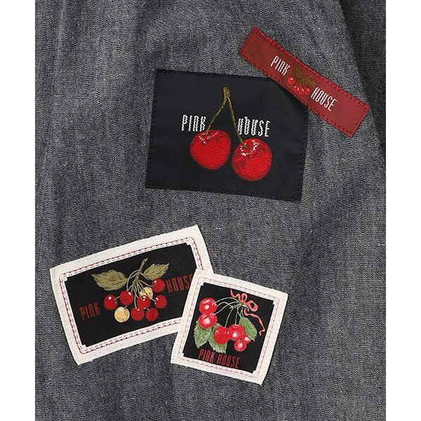 PINK HOUSE（ピンクハウス） ネームワッペン使いダンガリーチュニック