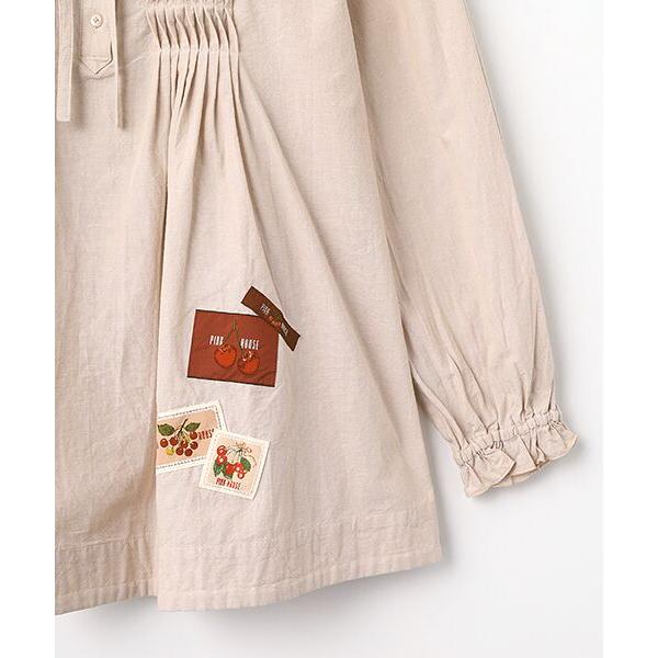 PINK HOUSE（ピンクハウス） ネームワッペン使いダンガリーチュニック