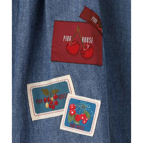 PINK HOUSE（ピンクハウス） ネームワッペン使いダンガリーチュニック