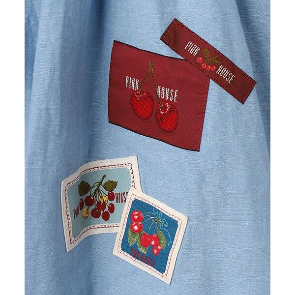 PINK HOUSE（ピンクハウス） ネームワッペン使いダンガリーチュニック