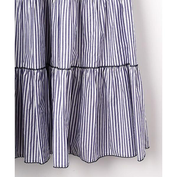 PINK HOUSE / ピンクハウス ストライプノースリーブチュニックブラウスの画像