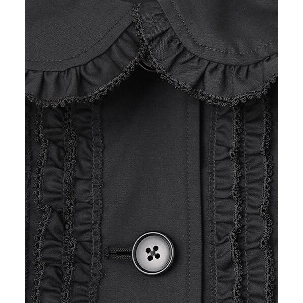 PINK HOUSE（ピンクハウス） フリル衿付きティアードコート