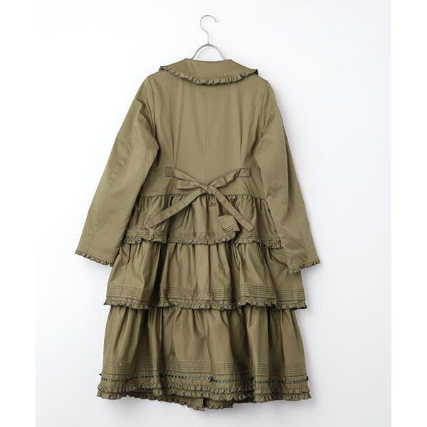 PINK HOUSE（ピンクハウス） フリル衿付きティアードコート