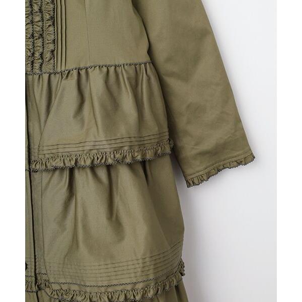 PINK HOUSE（ピンクハウス） フリル衿付きティアードコート