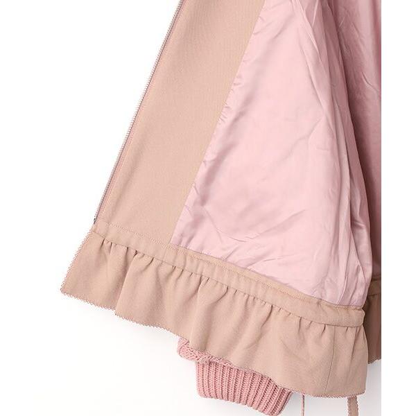 PINK HOUSE（ピンクハウス） ニット袖付きキルティングブルゾン