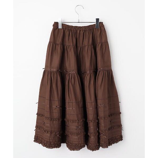 PINK HOUSE（ピンクハウス） ローンティアードミディスカート