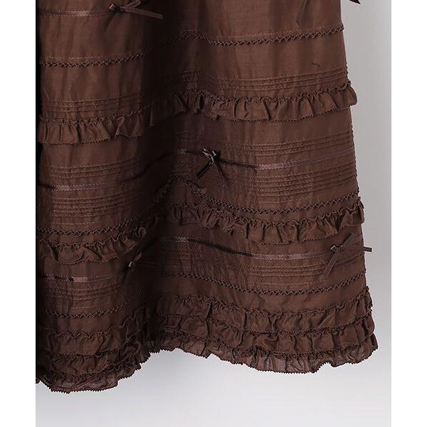 PINK HOUSE（ピンクハウス） ローンティアードミディスカート