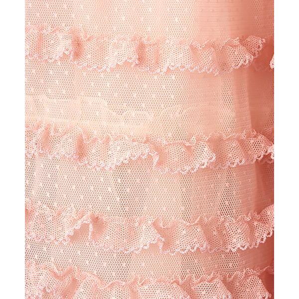 PINK HOUSE / ピンクハウス ドットチュールフリル使いスカートの画像