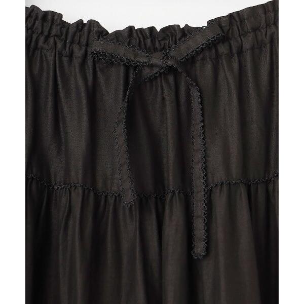 ピンクハウス☆ピコフリルとピンタック使い 綿ローン吊りスカート クロ ピンクハウス ローズ 花柄 ピンタック ピコフリル 黒 吊りスカート