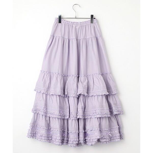 PINK HOUSE（ピンクハウス） フリル使いローンスカート : タカシマヤ