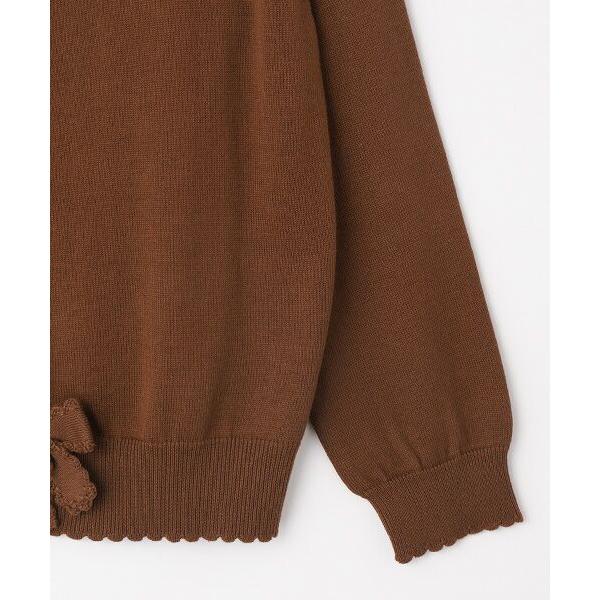 PINK HOUSE（ピンクハウス） リボンモチーフ使いニットカーディガン