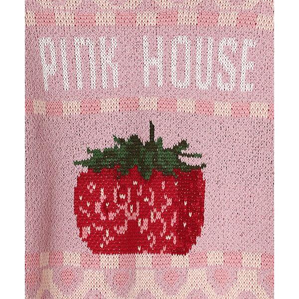 PINK HOUSE（ピンクハウス） 苺モチーフジャガードニット : タカシマヤ