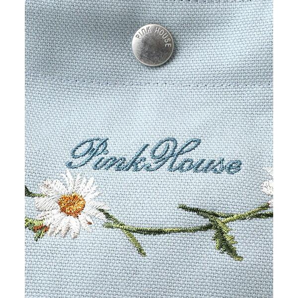 PINK HOUSE（ピンクハウス） マーガレットブーケロゴ刺繍ミニトート