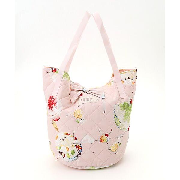 PINK HOUSE（ピンクハウス） かき氷プリントキルティングバッグ