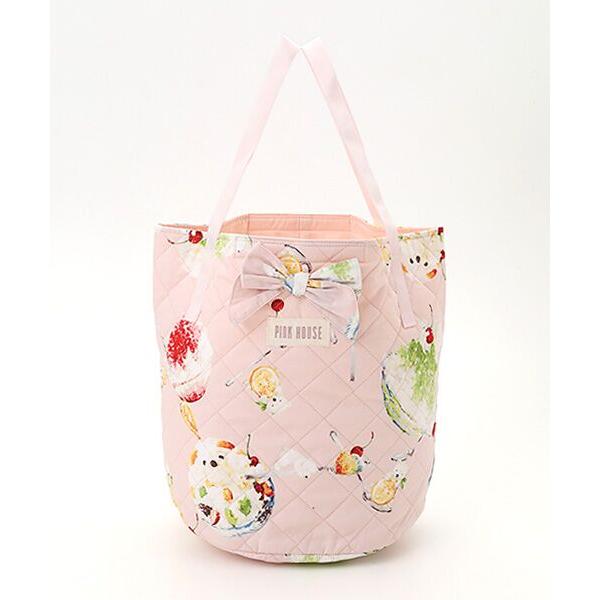 PINK HOUSE（ピンクハウス） かき氷プリントキルティングバッグ
