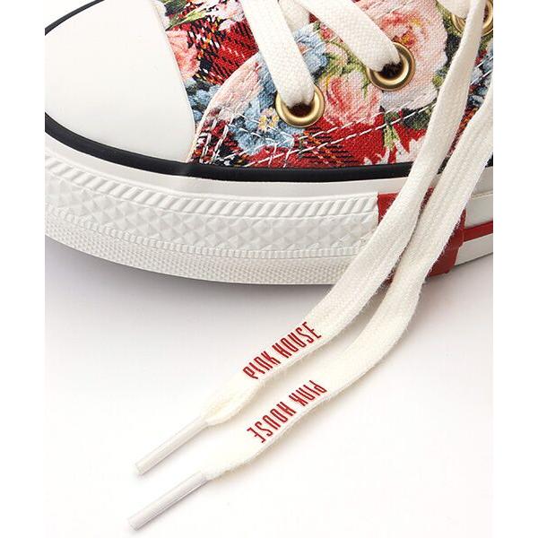 PINK HOUSE / ピンクハウス CONVERSE×PINK HOUSE フラワーチェックプリントハイカットスニーカーの画像