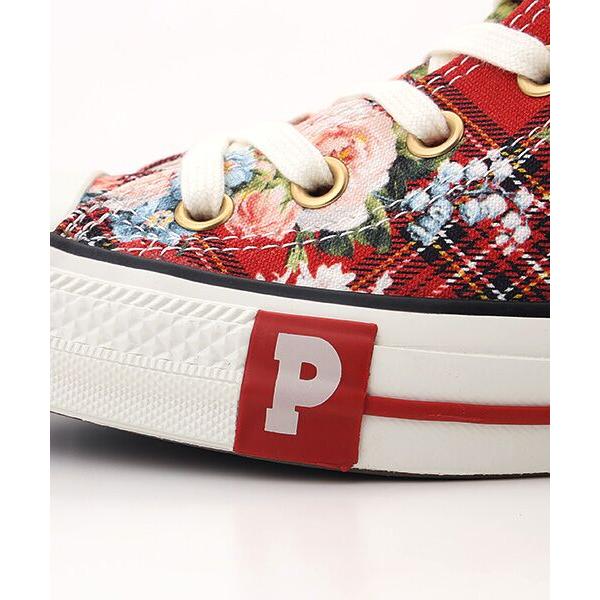 PINK HOUSE / ピンクハウス CONVERSE×PINK HOUSE フラワーチェックプリントハイカットスニーカーの画像