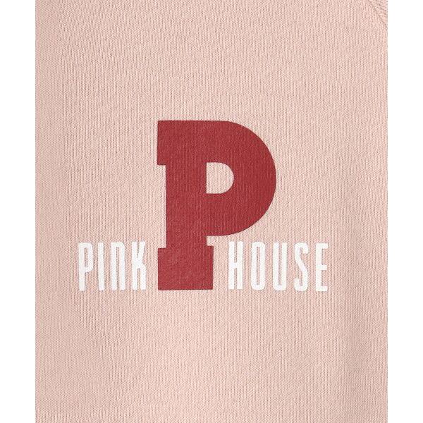 美品　ピンクハウス　パーカー　ゼッケン　マーガレット　ワッペン　レッド　P PINK HOUSE（ピンクハウス） パーカー Pロゴ＆ネームワッペン使い