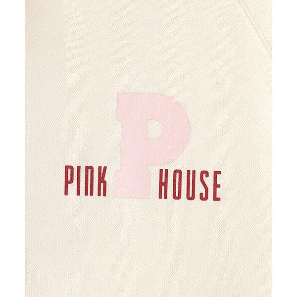 PINK HOUSE（ピンクハウス） Pロゴ＆ネームワッペン使いパーカー