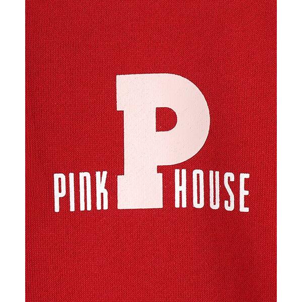 PINK HOUSE（ピンクハウス） Pロゴ＆ネームワッペン使いパーカー