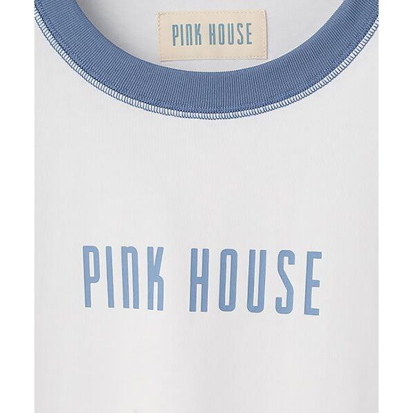 PINK HOUSE / ピンクハウス 配色ロゴプリントカットソーの画像