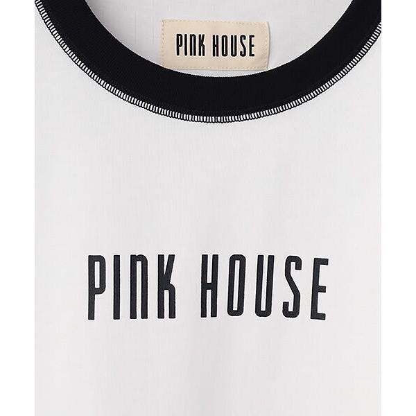 PINK HOUSE / ピンクハウス 配色ロゴプリントカットソーの画像