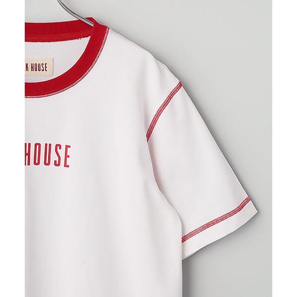 PINK HOUSE / ピンクハウス 配色ロゴプリントカットソーの画像
