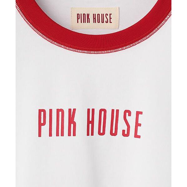 PINK HOUSE / ピンクハウス 配色ロゴプリントカットソーの画像