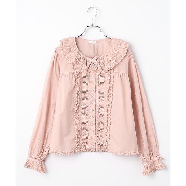 PINK HOUSE（ピンクハウス） レース使いフリルブラウス : タカシマヤ