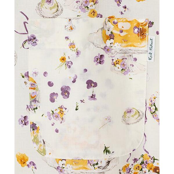 新品・未使用　PINK HOUSE フラワープリント 半袖ブラウス PINK HOUSE / ピンクハウス フラワーゼリープリントシャツ