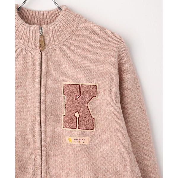 美品】 GOLF ニットカーディガン ロゴワッペン FREAK'S STORE