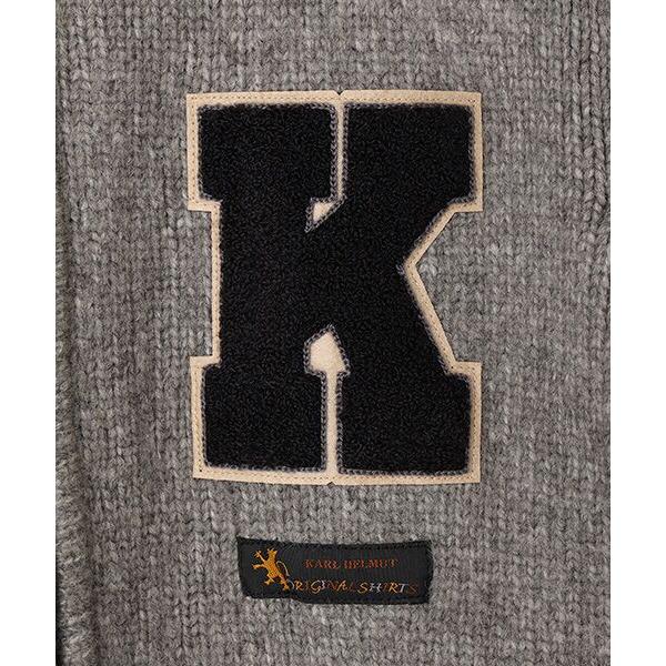 美品】 GOLF ニットカーディガン ロゴワッペン FREAK'S STORE