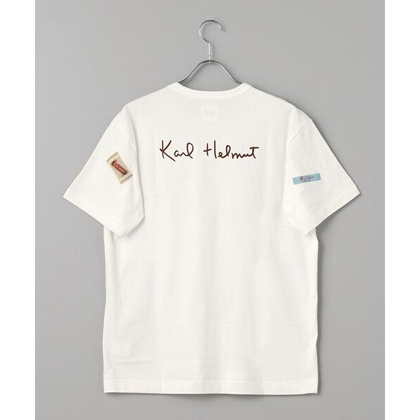 【PINK HOUSE】ワッペンいっぱい 半袖カットソー ホワイト（L） PINK HOUSE（ピンクハウス） tシャツ マーガレット＆ロゴネーム