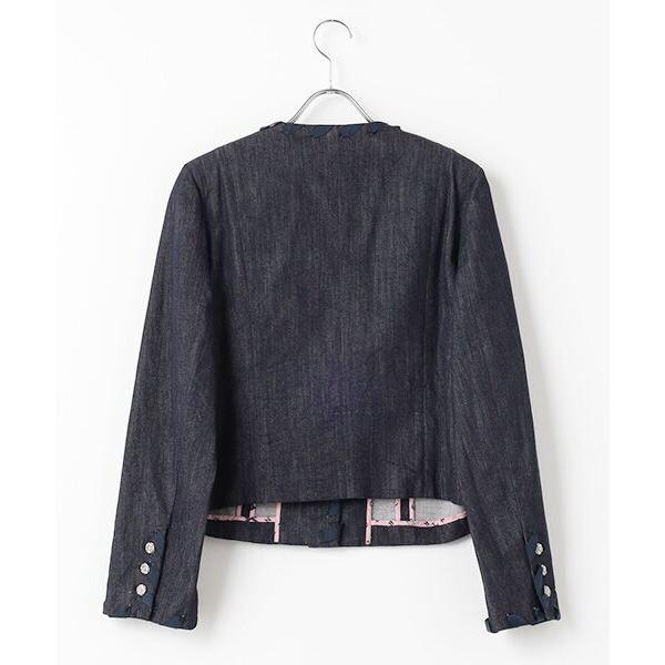 インゲボルグ　デニムノーカラージャケット 未使用 INGEBORG / インゲボルグ デニムノーカラージャケット