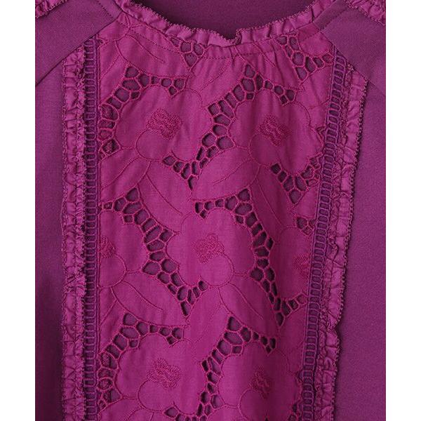 INGEBORG（インゲボルグ） コットンレース使いカットソー : タカシマヤ