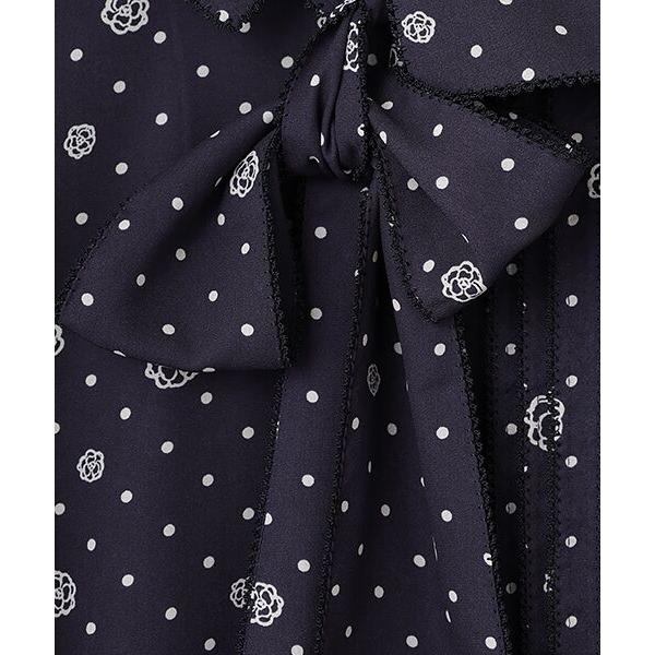 インゲボルグ　INGEBORG カメリア柄チュニック　13号　日本製 インゲボルグ INGEBORG カメリア柄チュニック 13号 日本製 INGEBORG