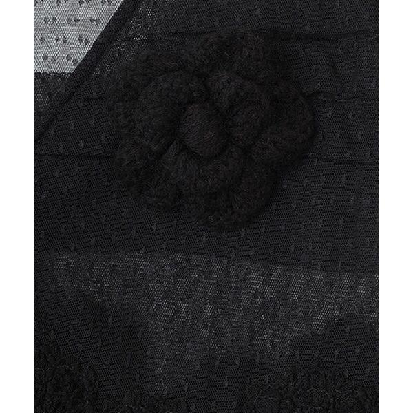 INGEBORG / インゲボルグ カメリアチュールレースチュニックの画像